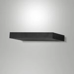 LED-Wandleuchte Guia, schwarz, Metall, 24 cm breit