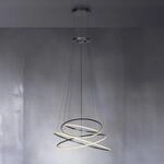 LED-H&auml;ngelampe PURE E-Flying Rings, mystic grey, &Oslash;110cm, CCT