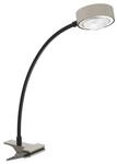 LIGHTME Tischleuchte Powerlens Flex, Klemme, titanfarben