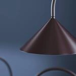 FRANDSEN LED-Akku-Tischlampe Grasp, rot, H&ouml;he 47 cm, Metall