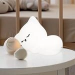 LED-Akkulampe Mia, wei&szlig;, L&auml;nge 16 cm, Silikon