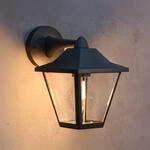 Philips Au&szlig;enwandleuchte Juli, schwarz, Metall, IP44, E27