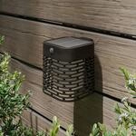 Philips LED-Solarwandleuchte Hara, schwarz, Sensor, IP44