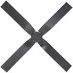 Deckenventilator Eco Ventos, grau, Metall, IP44, DC, WiFi