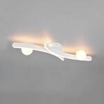 LED-Deckenleuchte Napoli, wei&szlig; matt, L&auml;nge 70 cm, Metall CCT
