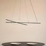 Lucande LED-H&auml;ngeleuchte Gavril, 100 cm, schwarz, dimmbar