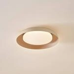 Lindby LED-Deckenleuchte Florie, beige, Metall, &Oslash; 40 cm