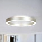 LED-Deckenlampe Ringlux, stahlgrau, &Oslash; 40 cm, Metall, 2.700 K