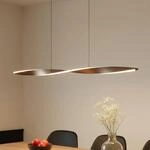Lindby LED-H&auml;ngeleuchte Jaren, schwarz/braun, 100 cm, CCT