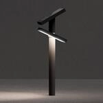 KLEWE LED-Solarlampe HELIOSTEPPER, anthrazit, Erdspie&szlig;, IP65