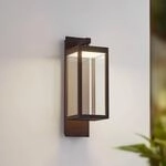 Lucande LED-Au&szlig;enwandlampe Ferdinand, rost, Metall, IP54