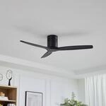 Lucande Deckenventilator Vindur, schwarz, DC, leise