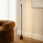Lucande LED-Stehleuchte Linija, schwarz, H&ouml;he 110 cm, Sensor
