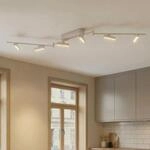 Lindby LED-Strahler Eldrin, wei&szlig;, 6-flg., Lichtpunkte