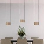 LED-H&auml;ngelampe PURE Clipse, bronze, L&auml;nge 110 cm, CCT, 6-flg