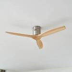 Lucande Deckenventilator Vindur, nickel, DC, leise