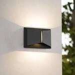 Lindby LED-Au&szlig;enwandleuchte Anlira, schwarz, Up & down, IP65
