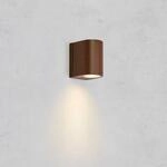 LED-Au&szlig;enwandleuchte Alor, braun, 1-flg., IP65, dimmbar