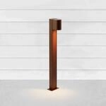 LED-Wegeleuchte Alor, braun, IP65, H&ouml;he 75 cm, dimmbar