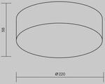 LED-Au&szlig;endeckenleuchte Zon, wei&szlig;, &Oslash; 22 cm, 3.000 K, Metall