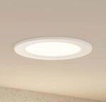 Prios LED-Einbaulampe Cadance, wei&szlig;, 17 cm, CCT, IP44