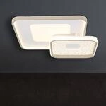 LED-Deckenlampe Mosaiko, L&auml;nge 50 cm, wei&szlig;/sand Metall