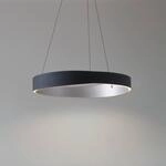 Lucande LED-H&auml;ngeleuchte Daelor, schwarz/alu, CCT, dimmbar