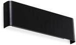 Ideal Lux LED-Wandleuchte Delta, schwarz Breite 30 cm 3.000K