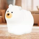 LED-Akkulampe Knut, wei&szlig;, L&auml;nge 12 cm, Silikon