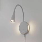 Lindby LED-Leseleuchte Zayna, wei&szlig;, CCT, USB, dimmbar, Timer