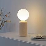 SCH&Ouml;NER WOHNEN Tischleuchte Traventa, beige/wei&szlig;, G9