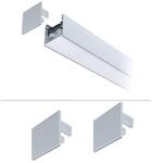 Paulmann Endkappe Linion, chrom, Kunststoff, 2er-Set
