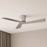 Lucande Deckenventilator Ventoro, &Oslash; 132 cm, silber, Metall