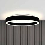 LED-Deckenlampe Ringlux, schwarz, &Oslash; 40 cm, Metall, 2.700 K