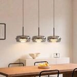 Lucande LED-H&auml;ngeleuchte Martis, schwarz, 3-flg., step-dim