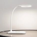Lindby LED-Tischlampe Siona, wei&szlig;, CCT, dimmbar, Ladestation