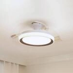 Philips LED-Deckenventilator Bliss, gold/wei&szlig;, DC, leise