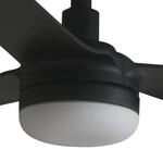 LED-Deckenventilator Punt M, schwarz, DC, leise, 130 cm, CCT