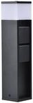 LED-Sockellampe MAINS, dunkelgrau, 37 cm, IP54, 2 Steckdosen