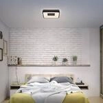 OSRAM LED-Deckenlampe ORBIS PIANA, schwarz 49x49 cm clickdim