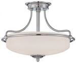 Deckenlampe Griffin mit Abstand, &Oslash; 43 cm, chrom