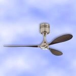 LED-Deckenventilator HELICO PADDEL, nussbaum, &Oslash; 132 cm leise