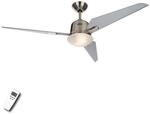 Deckenventilator ECO AVIATOS, &Oslash; 132 cm, silber, DC, leise