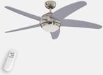 Westinghouse Deckenventilator mit Licht Bendan, silber