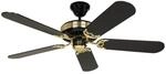 Deckenventilator BLACK MAGIC, schwarz/messing &Oslash; 132 cm leise
