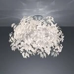 Deckenlampe Leavy, chrom/wei&szlig;, &Oslash; 70 cm, Kunststoff