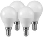 LED-Tropfenlampe E14 4,5W 2.700K matt 3+1 Set