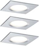 Paulmann Coin Slim LED-Einbauspot 3er eckig alu