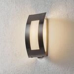 Au&szlig;enwandlampe Quadrat aus Edelstahl mit Sensor