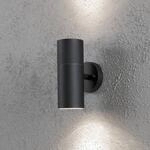 Au&szlig;enwandleuchte New Modena 2-flg. schwarz